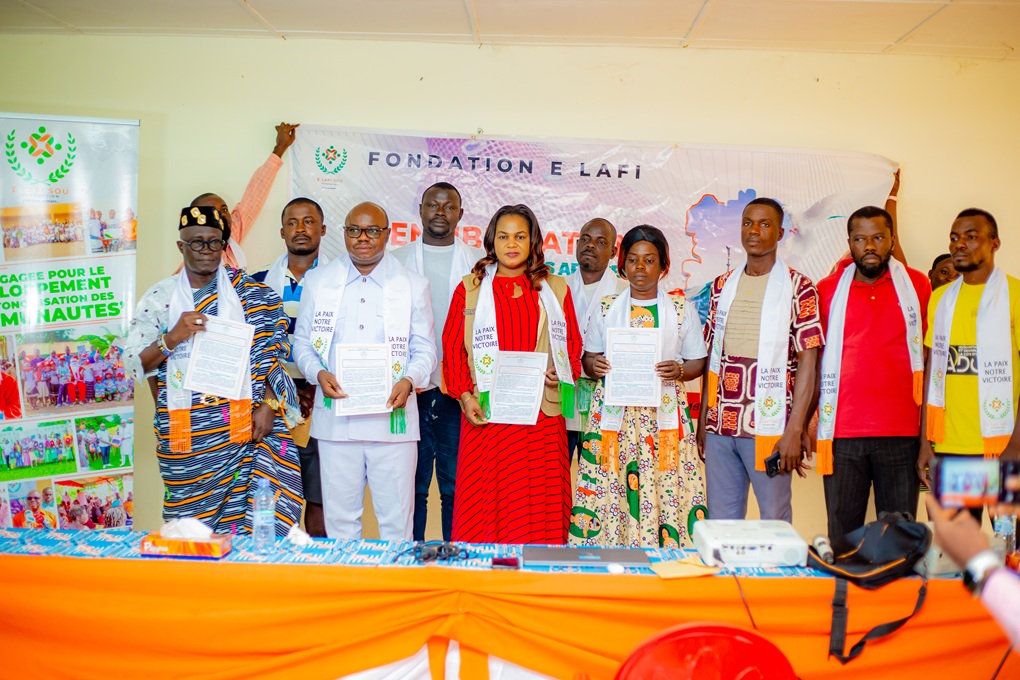 Djébonoua : la Fondation E LAFI SOU mobilise les communautés pour la paix et la cohésion sociale